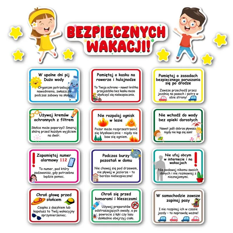 Bezpieczne wakacje: Odkryj 10 kluczowych zasad wypoczynku według Kodeksu Bezpiecznych Wakacji