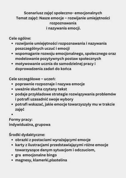 Jak skutecznie opracować konspekt zajęć korekcyjnych - kompletny poradnik dla nauczycieli