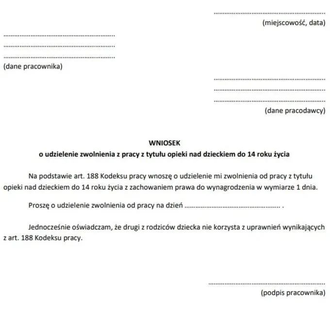 Opieka nad dzieckiem dla nauczyciela: 2 dni wolne w roku, co warto wiedzieć?