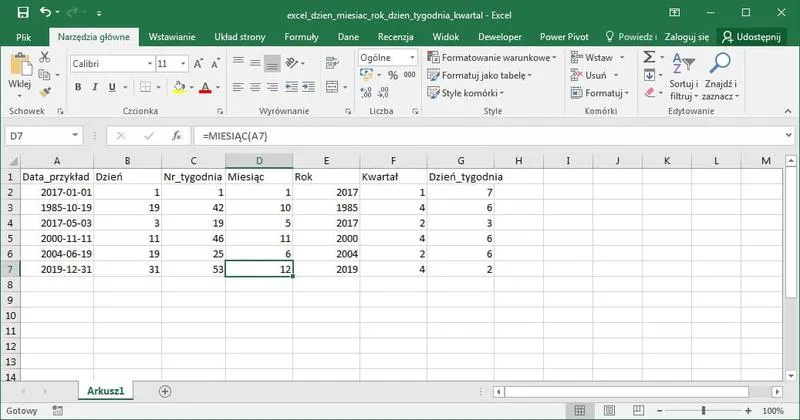 Prosta metoda na wyciągnięcie miesiąca z daty w Excelu, którą musisz znać