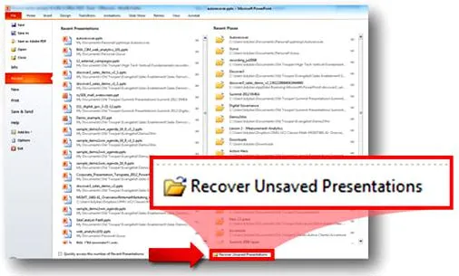 Autoodzyskiwanie PowerPoint