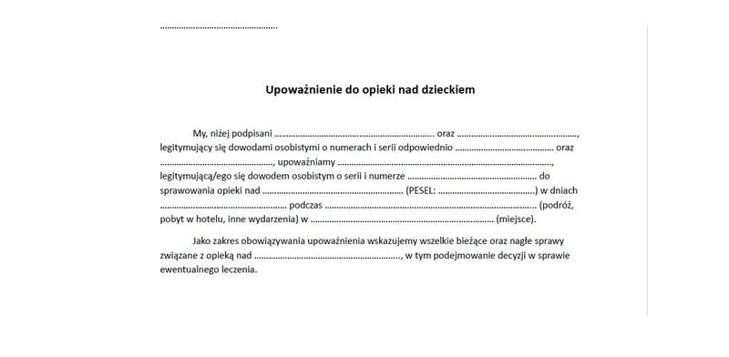 Formalności wniosku o zwolnienie