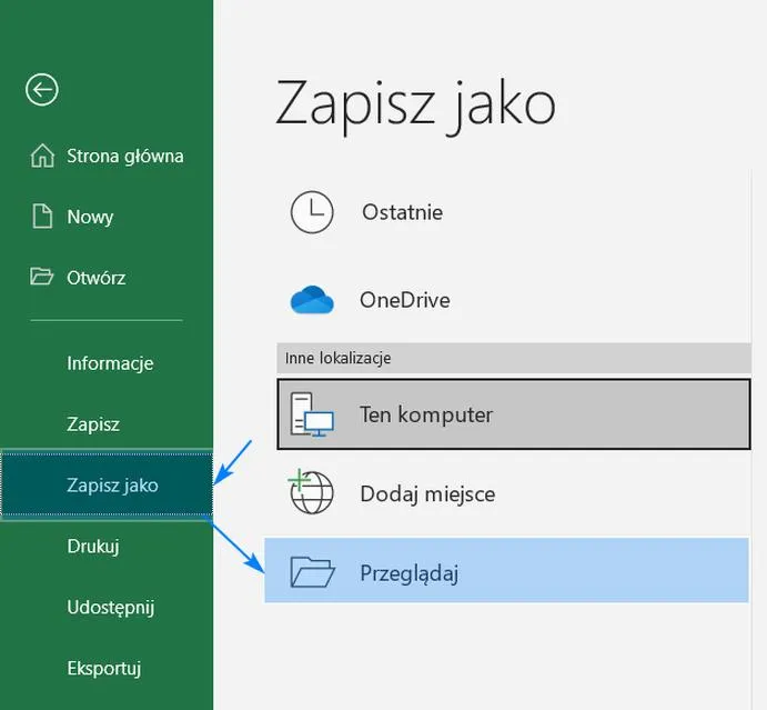 Konwersja PDF do Excel