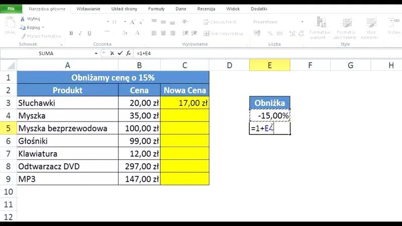 Podstawowe formuły matematyczne