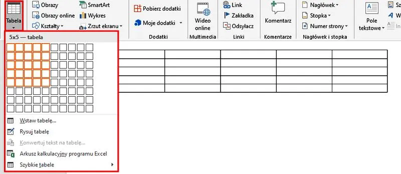Przenoszenie danych Excel