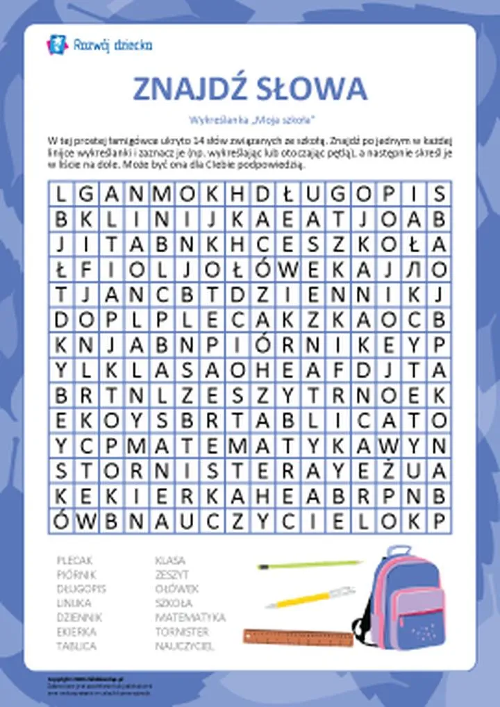 Przygotowanie dziecka do szkoły