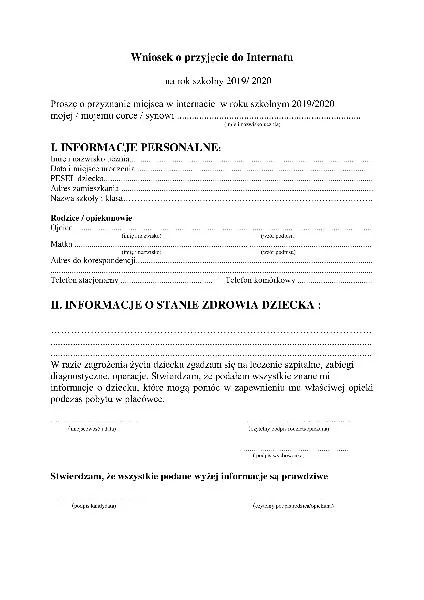 Skuteczna prośba o przyjęcie