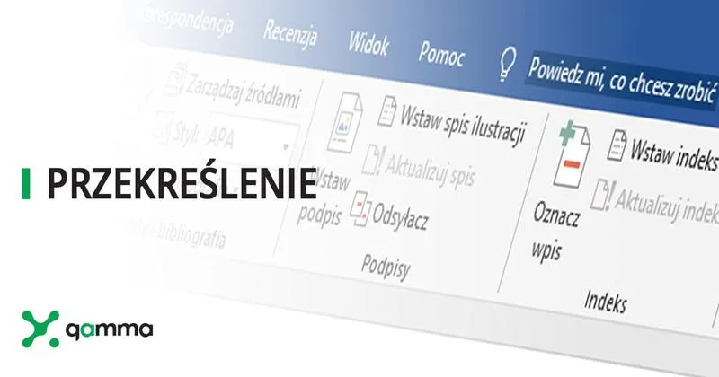 Styl przekreślenia w Wordzie