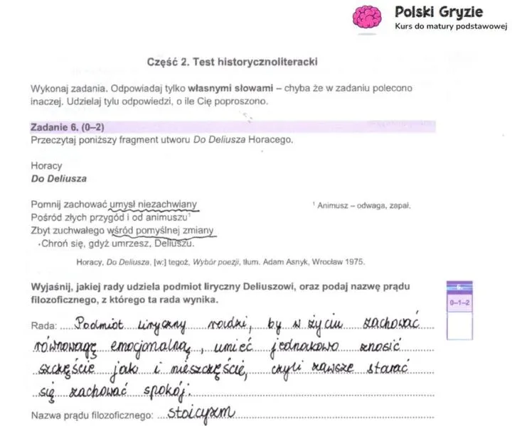 Tematy maturalne z języka polskiego