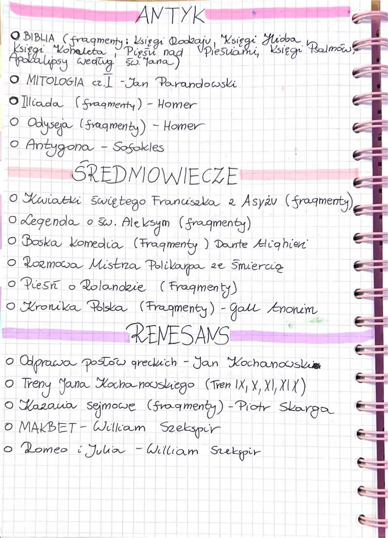 Usunięte lektury z matury