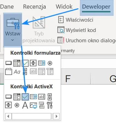 Wstawianie pól wyboru