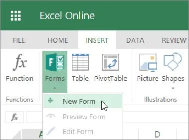 Zmiana języka w Excelu Online